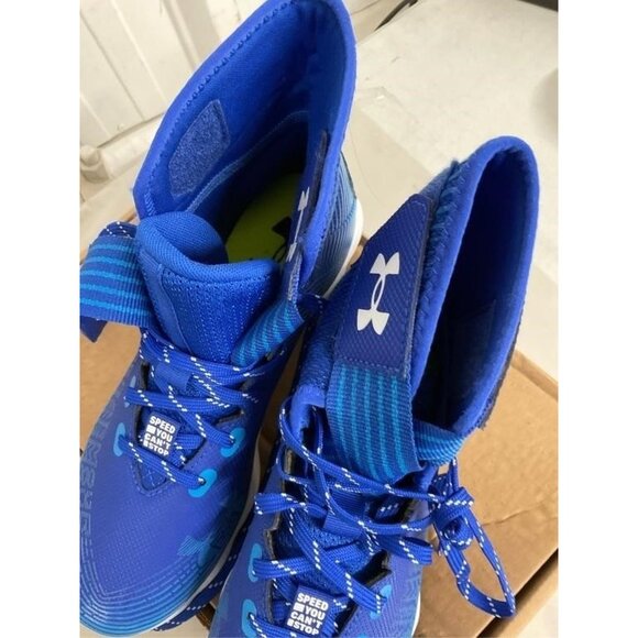 NEW Under Armour Mens UA Highlight Franchise Football Cleats sz 6.5 blue - Picture 8 of 8